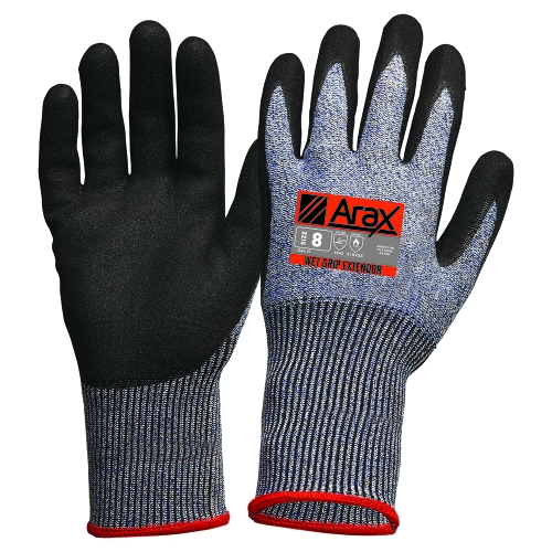 PRO SAFETY GLOVE ARAX NITRILE DIP WITH EXTENDED CUFF 30CM SIZE 10